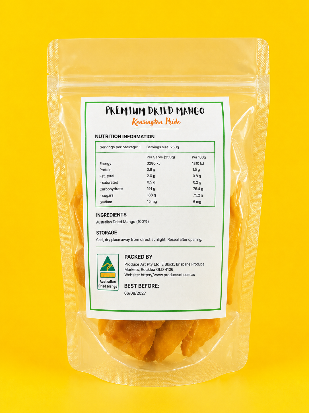 Australian Dried Mango - 250g