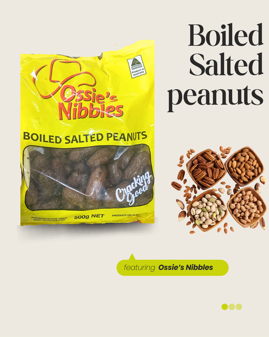 Ossie's Nibbles - Boiled Salted Peanuts